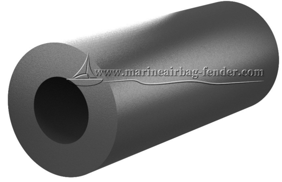 Tàu khởi hành Hải quân cao su Fender đen với tất cả các phụ kiện