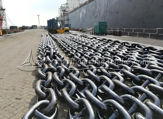 Chuỗi thép galvanized nặng, dây chuyền neo đậu cho thuyền buồm / tàu thủy